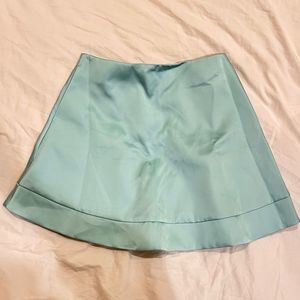 Top Shop Mint Circle Skirt